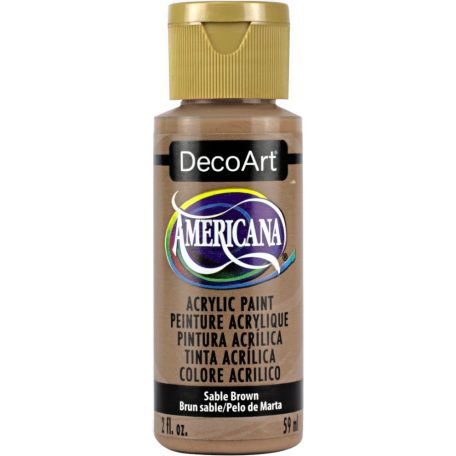 Akrilfesték matt 59ml - Sable Brown - DecoArt Americana® Acrylics (1 db)
