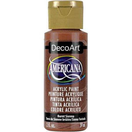 Akrilfesték matt 59ml - Burnt Sienna - DecoArt Americana® Acrylics (1 db)