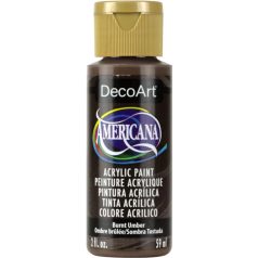   Akrilfesték matt 59ml - Burnt Umber - DecoArt Americana® Acrylics (1 db)