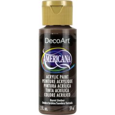   Akrilfesték matt 59ml - Burnt Umber - DecoArt Americana® Acrylics (1 db)