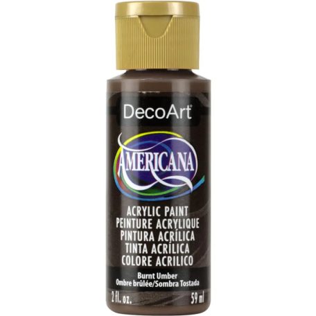 Akrilfesték matt 59ml - Burnt Umber - DecoArt Americana® Acrylics (1 db)