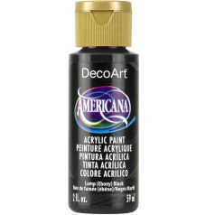  Akrilfesték matt 59ml - Lamp Ebony Black - DecoArt Americana® Acrylics (1 db)