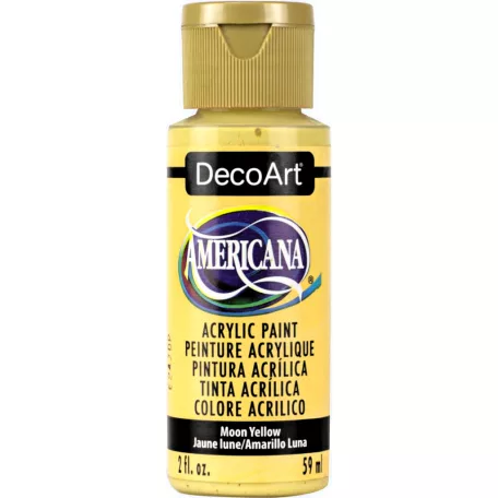 Akrilfesték matt 59ml - Moon Yellow - DecoArt Americana® Acrylics (1 db)
