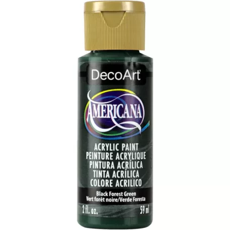 Akrilfesték matt 59ml - Black Forest Green - DecoArt Americana® Acrylics (1 db)