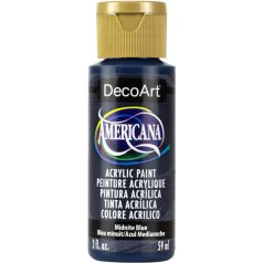   Akrilfesték matt 59ml - Midnite Blue (transparent) - DecoArt Americana® Acrylics (1 db)