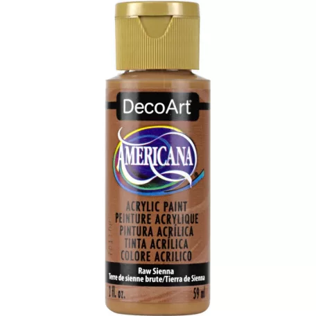 Akrilfesték matt 59ml - Raw Sienna - DecoArt Americana® Acrylics (1 db)