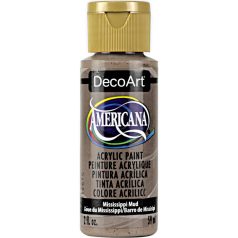   Akrilfesték matt 59ml - Mississippi Mud - DecoArt Americana® Acrylics (1 db)