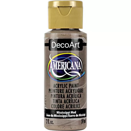 Akrilfesték matt 59ml - Mississippi Mud - DecoArt Americana® Acrylics (1 db)