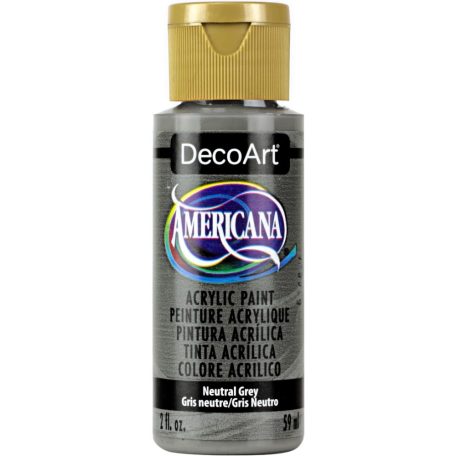 Akrilfesték matt 59ml - Neutral Grey - DecoArt Americana® Acrylics (1 db)