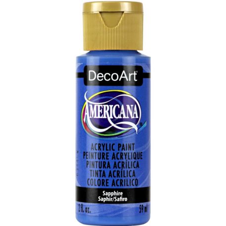 Akrilfesték matt 59ml - Sapphire - DecoArt Americana® Acrylics (1 db)
