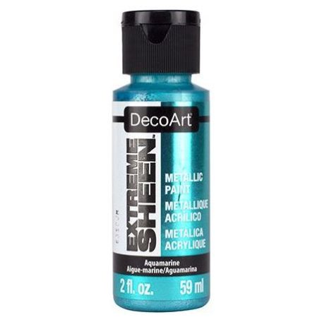 Akril festék - metál 59ml, Aquamarine / DecoArt Extreme Sheen® -  (1 db)