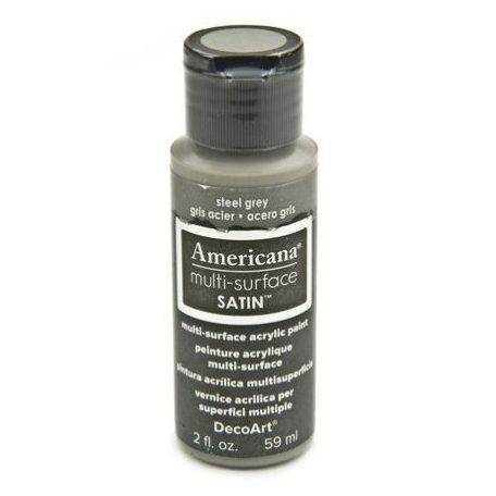 Akrilfesték - selyemfényű 59ml - Steel Grey - DecoArt Americana® Multi-Surface Satin (1 db)