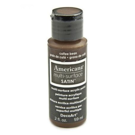 Akrilfesték - selyemfényű 59ml - Coffee Bean - DecoArt Americana® Multi-Surface Satin (1 db)