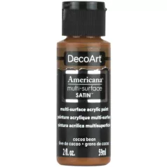   Akrilfesték - selyemfényű 59ml - Cocoa Bean - DecoArt Americana® Multi-Surface Satin (1 db)