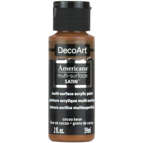 Akrilfesték - selyemfényű 59ml - Cocoa Bean - DecoArt Americana® Multi-Surface Satin (1 db)