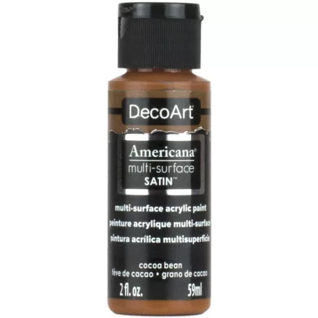 Akrilfesték - selyemfényű 59ml - Cocoa Bean - DecoArt Americana® Multi-Surface Satin (1 db)