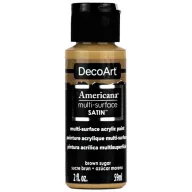   Akrilfesték - selyemfényű 59ml - Brown Sugar - DecoArt Americana® Multi-Surface Satin (1 db)