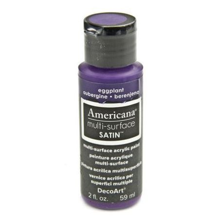 Akrilfesték - selyemfényű 59ml - Eggplant - DecoArt Americana® Multi-Surface Satin (1 db)