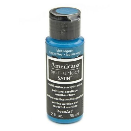 Akrilfesték - selyemfényű 59ml - Blue Lagoon - DecoArt Americana® Multi-Surface Satin (1 db)