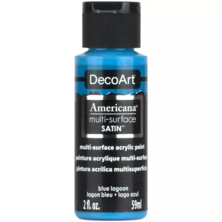 Akrilfesték - selyemfényű 59ml - Blue Lagoon - DecoArt Americana® Multi-Surface Satin (1 db)