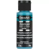   Akrilfesték - selyemfényű 59ml - Deep Turquoise - DecoArt Americana® Multi-Surface Satin (1 db)