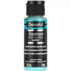   Akrilfesték - selyemfényű 59ml - Coastal Waters - DecoArt Americana® Multi-Surface Satin (1 db)