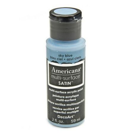 Akrilfesték - selyemfényű 59ml - Sky Blue - DecoArt Americana® Multi-Surface Satin (1 db)