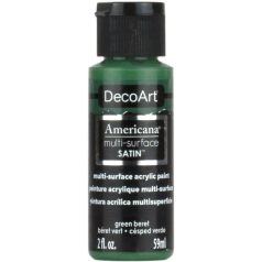   Akrilfesték - selyemfényű 59ml - Green Beret - DecoArt Americana® Multi-Surface Satin (1 db)