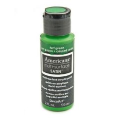   Akrilfesték - selyemfényű 59ml - Turf Green - DecoArt Americana® Multi-Surface Satin (1 db)