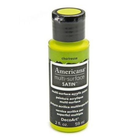Akrilfesték - selyemfényű 59ml - Chartreuse - DecoArt Americana® Multi-Surface Satin - (1 db)