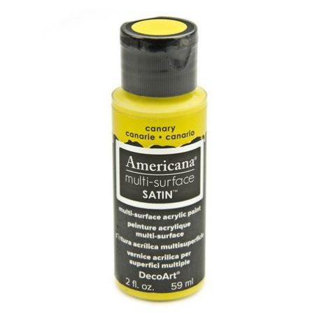 Akrilfesték - selyemfényű 59ml - Canary - DecoArt Americana® Multi-Surface Satin (1 db)