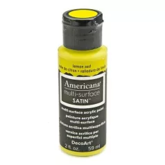   Akrilfesték - selyemfényű 59ml - Lemon Zest - DecoArt Americana® Multi-Surface Satin (1 db)