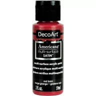   Akrilfesték - selyemfényű 59ml - Red Barn - DecoArt Americana® Multi-Surface Satin (1 db)