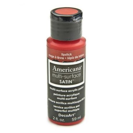 Akrilfesték - selyemfényű 59ml - Lipstick - DecoArt Americana® Multi-Surface Satin (1 db)