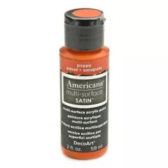   Akrilfesték - selyemfényű 59ml - Poppy - DecoArt Americana® Multi-Surface Satin (1 db)