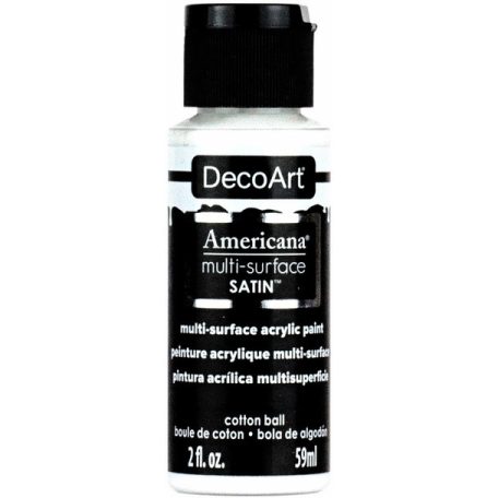 Akrilfesték - selyemfényű 59ml - Cotton Ball - DecoArt Americana® Multi-Surface Satin (1 db)