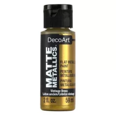   Matt metál festék 59ml, Vintage Brass / DecoArt Matte Metallics (1 db)