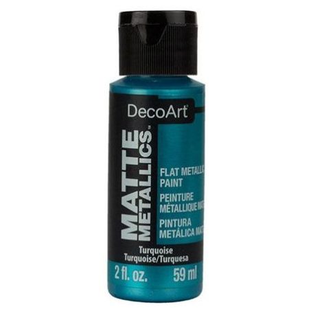 Matt metál festék 59ml, Turquoise / DecoArt Matte Metallics -  (1 db)
