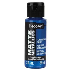   Matt metál festék 59ml, Sapphire Blue / DecoArt Matte Metallics (1 db)