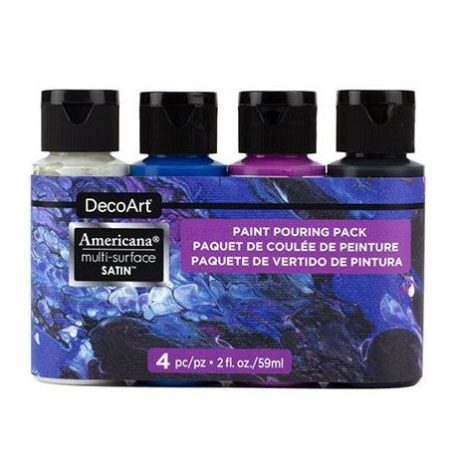 Akril festék készlet 4 x 59ml, DecoArt Paint Pouring Kits / Multi-Surface Galaxy Pouring Kit -  (4 db)