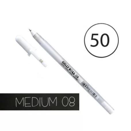 Zselés toll 0.4 mm, Sakura Gelly Roll / Basic 08 white - Fehér (1 db)