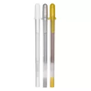 Zselés toll készlet 5", Sakura Gelly Roll / Metallic Set - Arany ,Ezüst, Fehér (3 db)