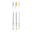 Zselés toll készlet 5", Sakura Gelly Roll / Metallic Set - Arany ,Ezüst, Fehér (3 db)