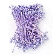   Porzó / Bibe - virág készítéshez , HC Stamen / Lilac - Halványlila (144 db)