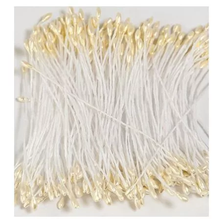 Porzó / Bibe - virág készítéshez , HC Stamen / Lt. Yellow - Sárga (144 db)