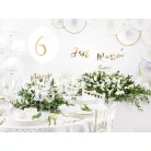 Köszönetajándék doboz "Thank you" fehér - arany 6x3.5x5.5cm (10 db)