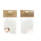 Köszönetajándék doboz "Thank you" fehér - arany 6x3.5x5.5cm (10 db)