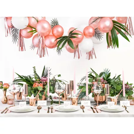 Köszönetajándék doboz "Thank you" fehér - rózsaarany 6x3.5x5.5cm (10 db)