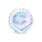 Kagyló alakú irizáló papírtányér Sellő party (6 db)