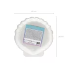 Kagyló alakú irizáló papírtányér Sellő party (6 db)